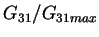 $ G_{31}/G_{31 max}$